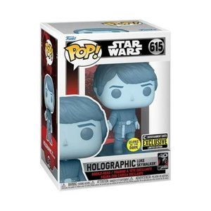 Funko POP #615 Star Wars: Return of the Jedi 40th Hologram Luke Glow in the dark